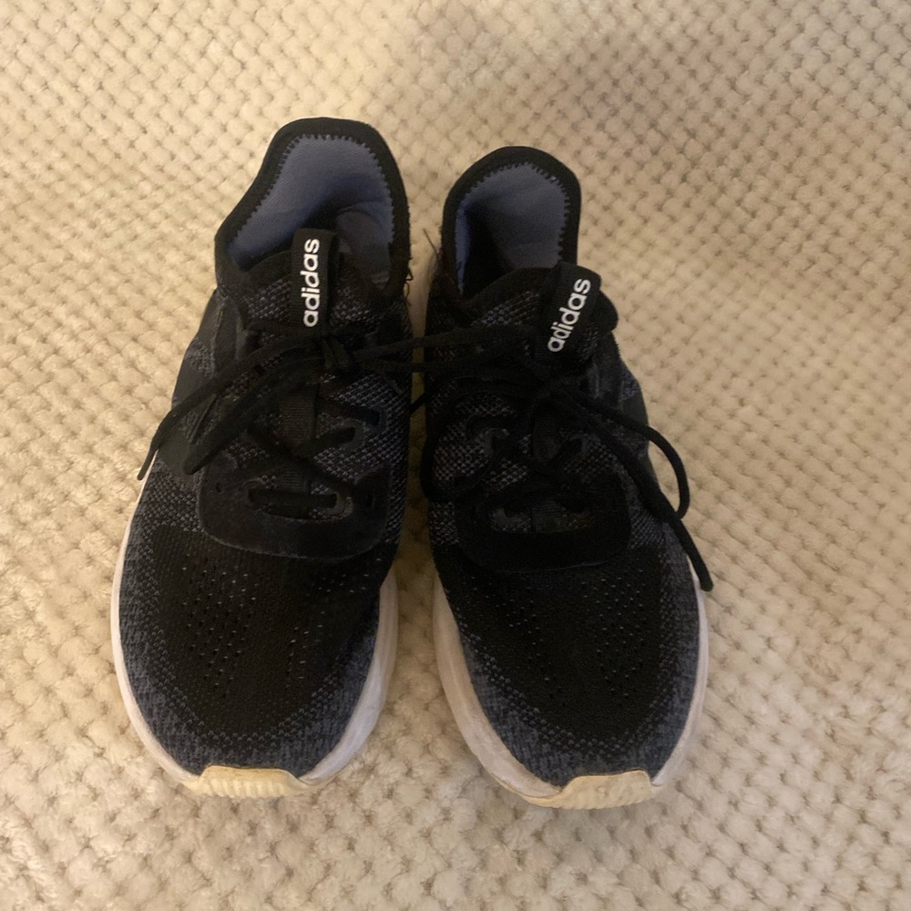 Adidas Kids Black and White Sneakers